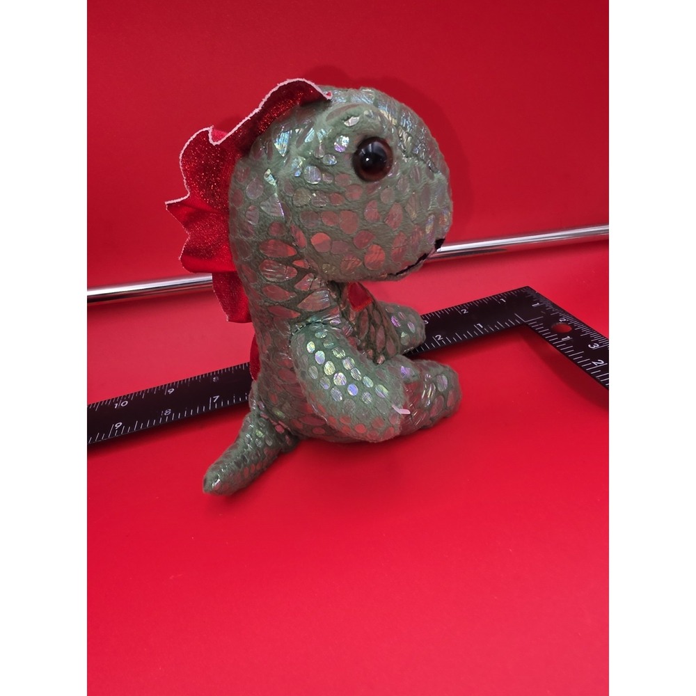Mty Plush Green Spotty Metallic Dinosaur Velociraptor Dinosaur Stuffed Animal